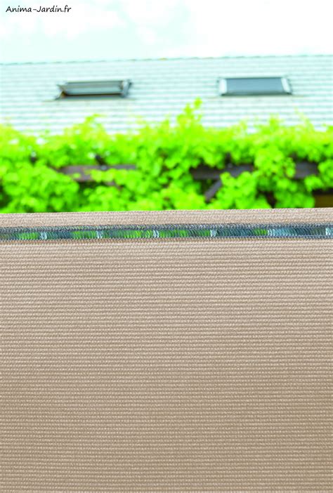 Brise vue taupe Elégance Signature 200 g m² 95 occultant Ideal Garden