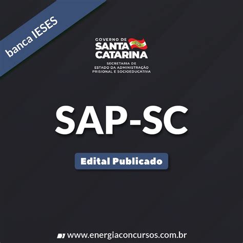 Concurso SAP SC Edital Publicado 43 Vagas Energia Concursos