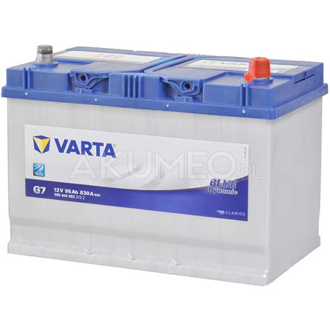 Akumulator Varta Blue Dynamic G7 12V 95Ah 830A JAP Prawy Sklep Akumeo