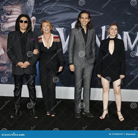 Gene Simmons Shannon Tweed Nick Simmons Y Sophie Simmons Fotografía