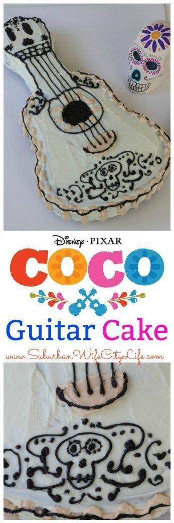 Disney Pixar Coco Guitar Cake Disney Birthday Cakes Guitar Cake