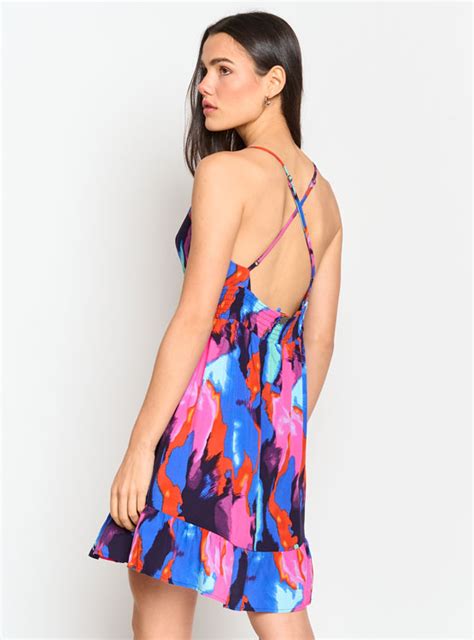 Ripley Vestido Barbados Corto Print