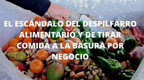 El Escándalo Del Despilfarro Alimentario Y De Tirar Comida A La Basura