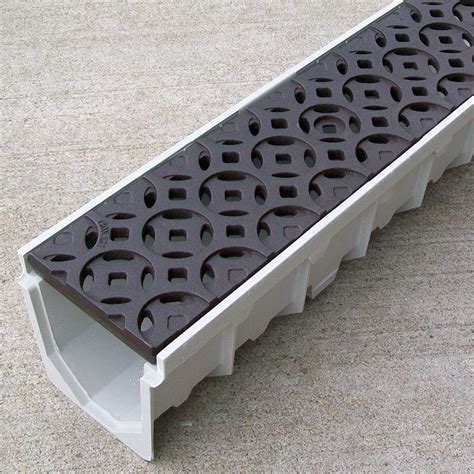 Mearin 100 Driveway Drainage Kit Winterlaken Cast Iron Grate Baked