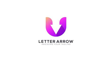 Premium Vector Letter U Arrow Logo Design Vector Template Icon