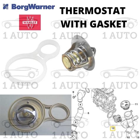 WAHLER BY BORG WARNER THERMOSTAT WITH GASKET MINI R50 R52 R53 1 6