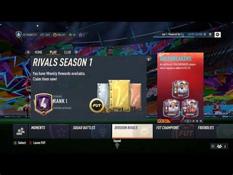 Rank 1 Division Rivals Rewards YouTube