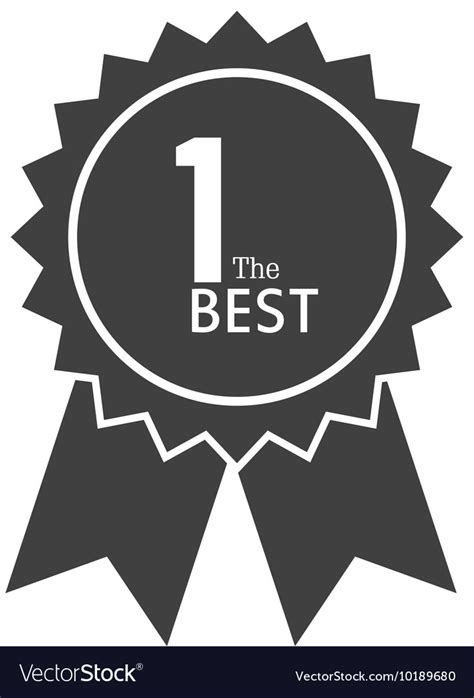 Award ribbon 1 the best icon graphic Royalty Free Vector