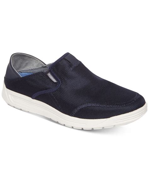 Rockport Men's Randle Mesh Slip-on Sneakers in Navy (Blue) for Men - Lyst