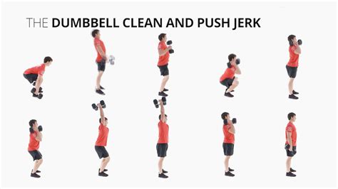 DUMBBELL CLEAN AND PUSH JERK Ejercicios De Entrenamiento