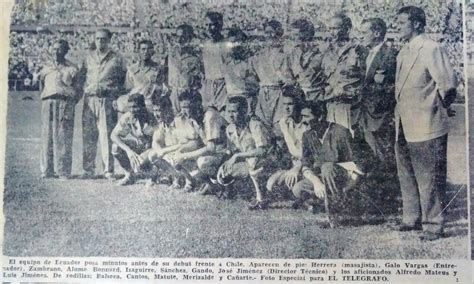 Antonio Ubilla on Twitter Selección Ecuador en 1955 en estadio