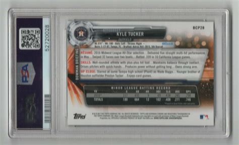 Bowman Prospects Chrome Rookie Card Rc Kyle Tucker Bcp