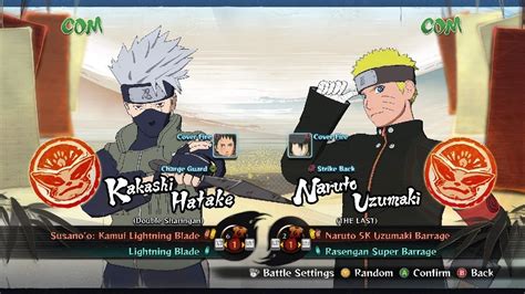 KAKASHI OBITO VS NARUTO SASUKE NARUTO SHIPPUDEN ULTIMATE NINJA STORM