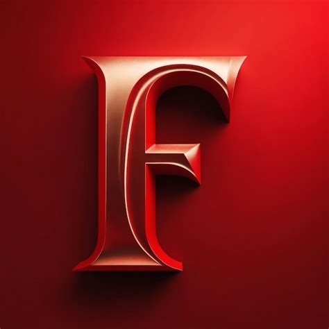 Premium Photo | A red letter e is on a red wall