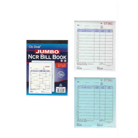 Jumbo NCR Bill Book 80s 2 Ply Carbonless Buku Bil CBJ 3502 Lazada