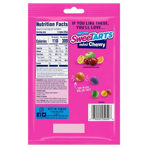 Twisted Rainbow Punch Sweetarts Ropes Fusion Bites Valentines Day Candy 3oz