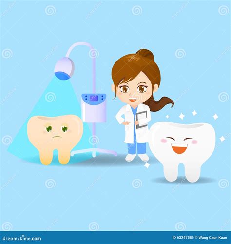 cartoon doctor dentist woman stock vector illustration of character medicine 63247586