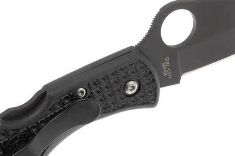 Spyderco C88 Salt I Plain Edge Black Advantageously Shopping At