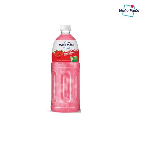 Mogu Mogu Strawberry Juice With Nata De Coco Ml Thaneshop