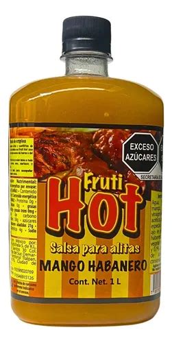 Salsa Para Alitas Sabor Mango Habanero 1 Lt Fruti hot Meses sin interés