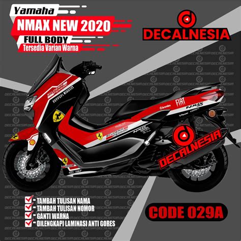 Jual Decal Stiker Nmax New 2021 2022 Full Body Motor Yamaha Ferrari