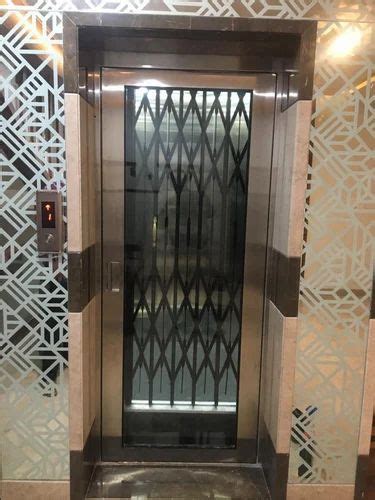 50hz Polished Collapsible Passenger Stainless Steel Elevator Capacity