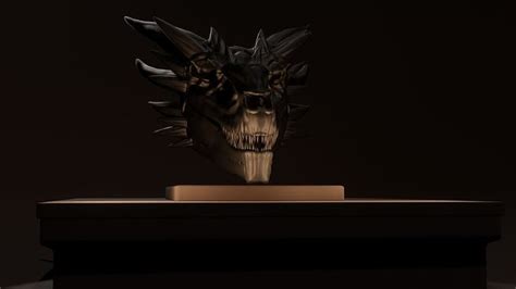 Dragon Skull Balerion The Black Dread 3D model | CGTrader