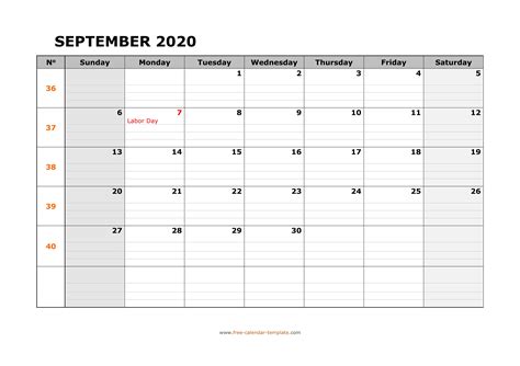 Printable Pdf Printable Monthly Calendar October 2020