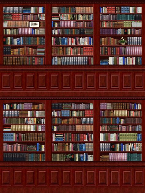 Mod The Sims Library Wall Mural Wallpaper Collection