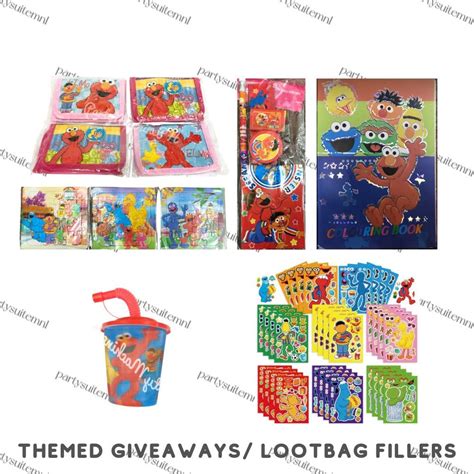 Sesame Street Theme Giveaways Lootbag Fillers Shopee Philippines