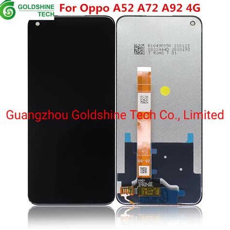 Factory Cell Phone Replacement Parts For Oppo A52 A92 A72 4g Lcd Display Touch Screen Digitizer