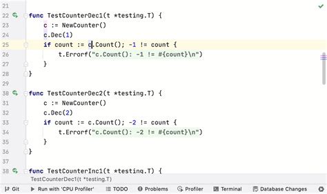 Profiling For Tests Goland Documentation