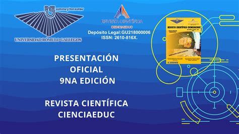 Presentaci N Oficial De La Na Edici N Revista Cient Fica Cienciaeduc