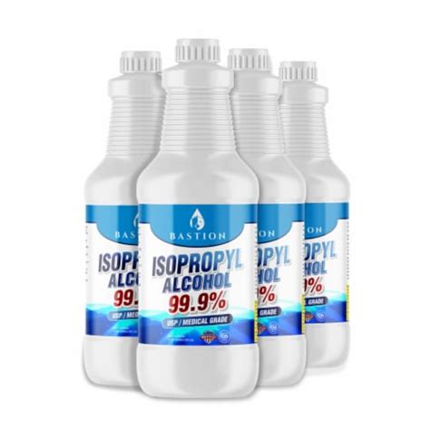 Bastion Isopropyl Alcohol IPA USP Grade 99 9 Purity 128 Oz Smith