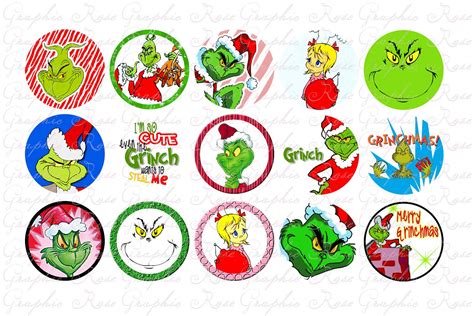 Printable Grinch Ornaments