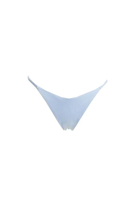 LIGHT BLUE SWIMWEAR V CUT BIKINI SLIP Sugarfreeshops