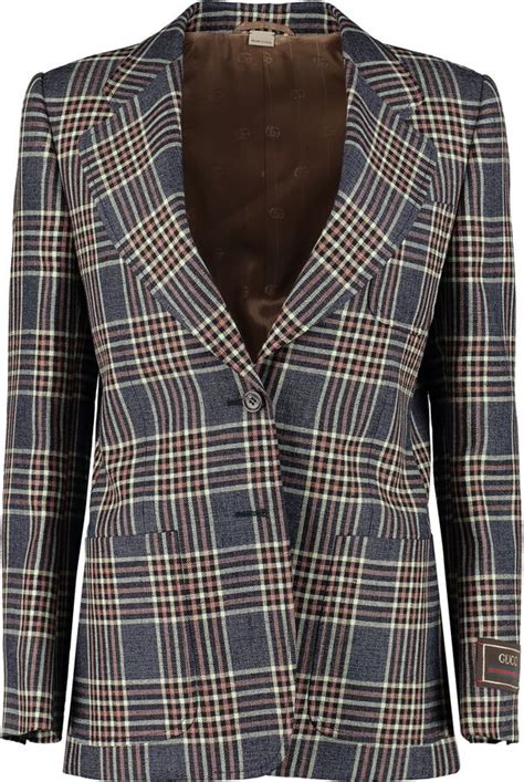 Gucci Checked Blazer ShopStyle