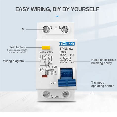 Tomzn Tpnl Dpnl V Pn Residual Current Circuit Breaker With Over And