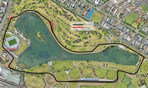 Track Changes At Albert Park Melbourne For Grand Prix Art