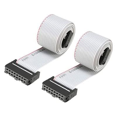 Gray IDC 16 Pin Flat Ribbon Cable ECOCABLES