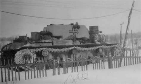 Kv 1 Tank In German Service Winter Camo World War Photos