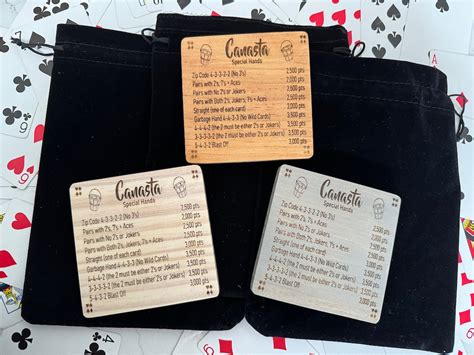 Canasta Special Hands Coasters Etsy