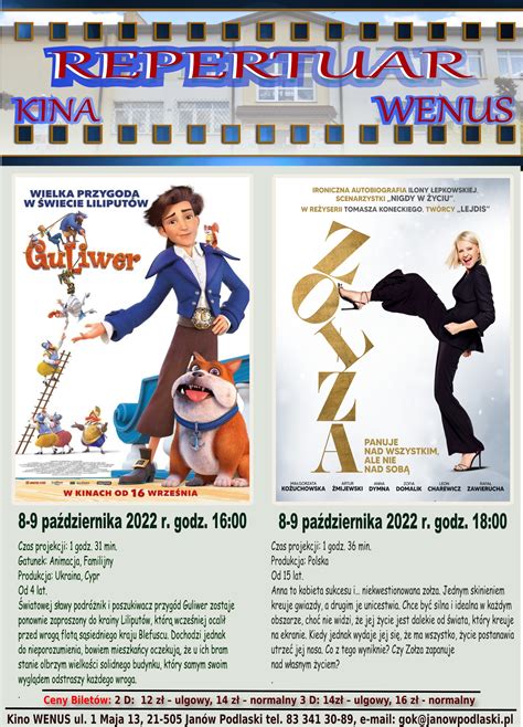 POWIAT BIALSKI Kino Kino WENUS W Janowie Podlaskim Wraca Po