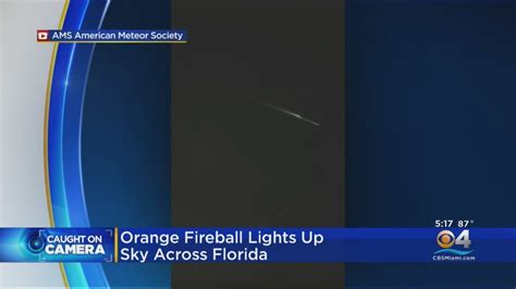 Orange Fireball Streaks Across Florida Sky Stirring Up Conspiracies