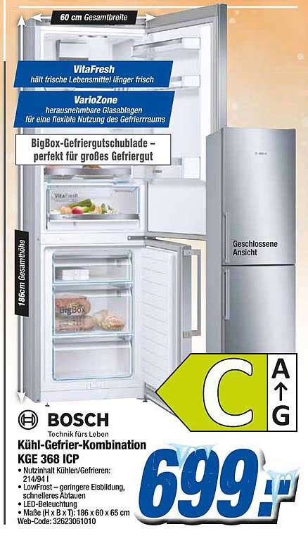 Bosch K Hl Oder Gefrierkombination Kge Icp Angebot Bei Expert