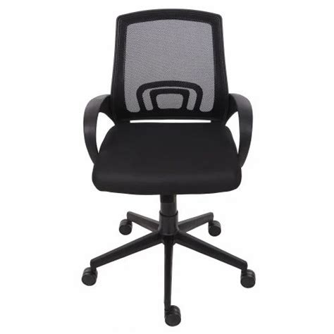 Mid Back Oakly Ergonomic Mess Revolvng Office Chair Black At Rs