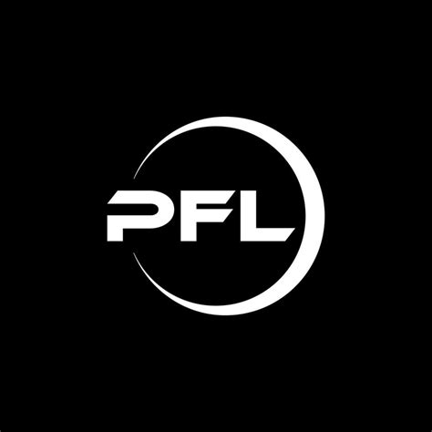 PFL letter logo design in illustration. Vector logo, calligraphy ...