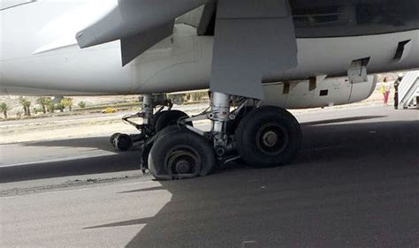 Tenerife Airport Travel Jet2 Plane Wheel Explodes On Runway Uk