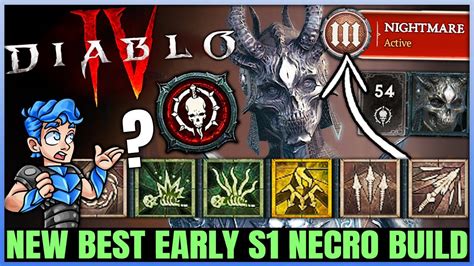 Diablo 4 New Best S1 Highest Damage Necromancer Build FAST 1 To 70