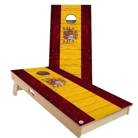 Skips Garage 2 X 3 Nation Flag Solid Wood Cornhole Set Wayfair Canada